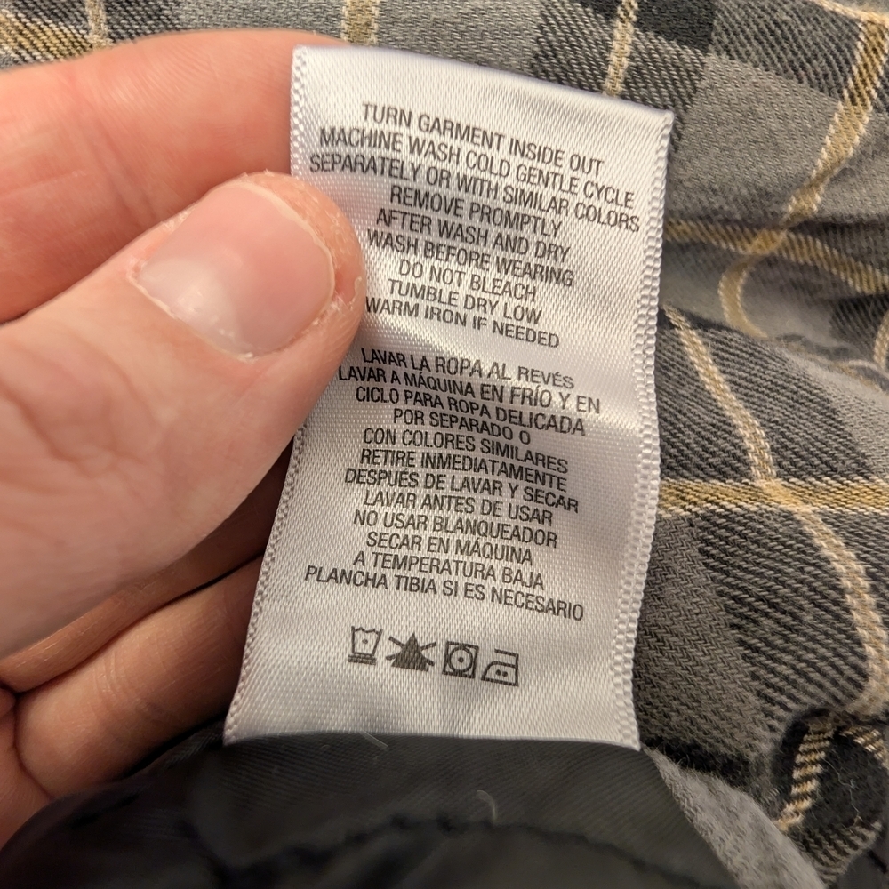 Craftsman Men's Gray and Tan Plaid Shirt Jacket - Picture 7 of 9